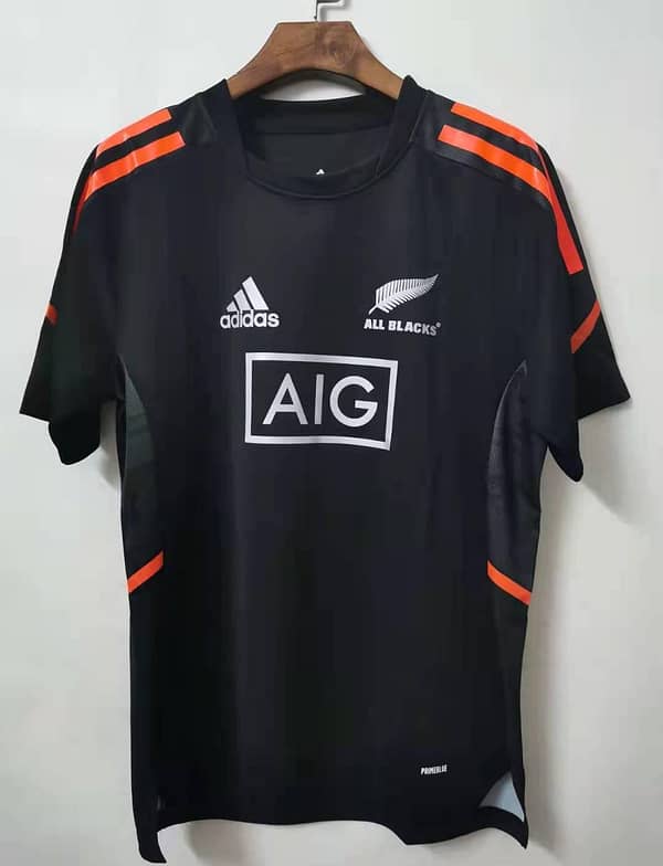 All Blacks 2021 Men's Performance Primeblue Black Jersey - Image 6