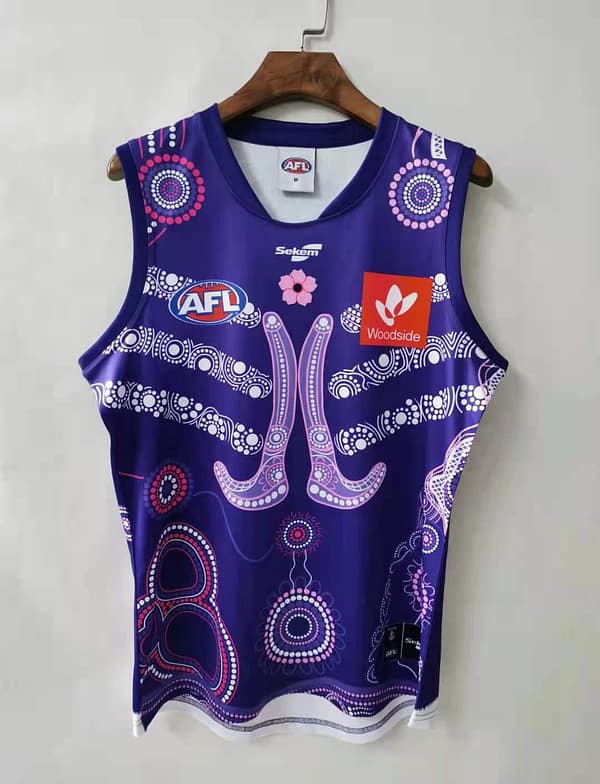 Fremantle Dockers 2021 Mens Indigenous Rugby Guernsey - Image 3