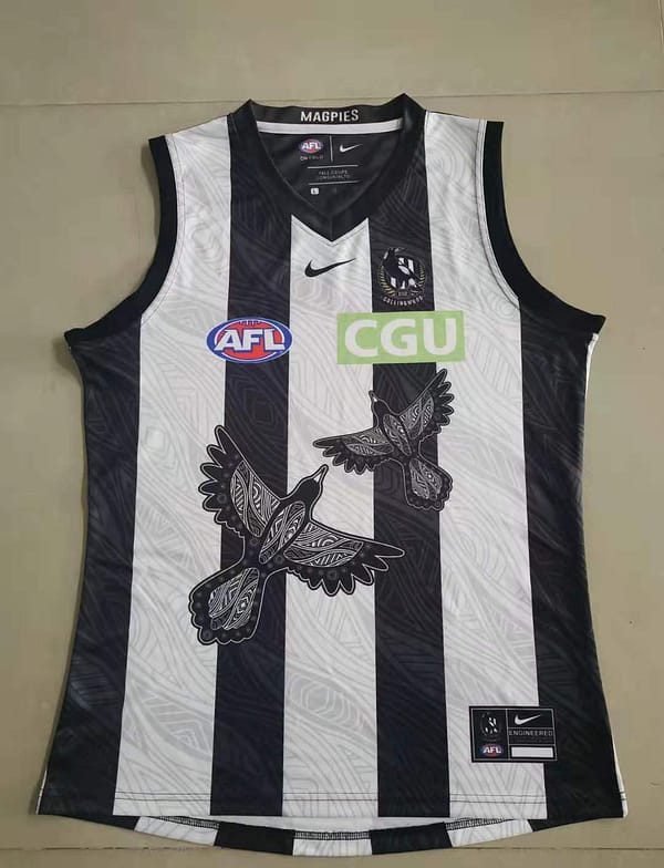 Collingwood Magpies 2021 Men's Indigenous Guernsey - Image 3