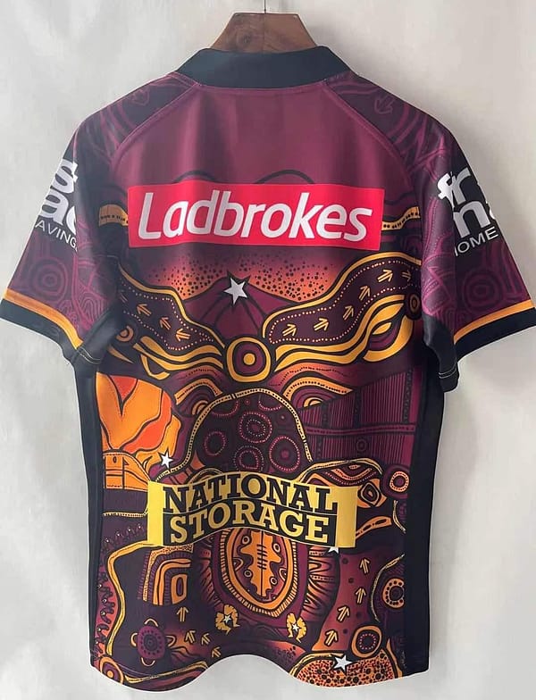 Brisbane Broncos 2021 Men's Indigenous Rugby Jersey - Image 8