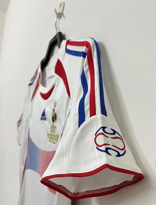 Retro 2006 France Away Soccer Jersey With 06 World Cup Patch - Image 4
