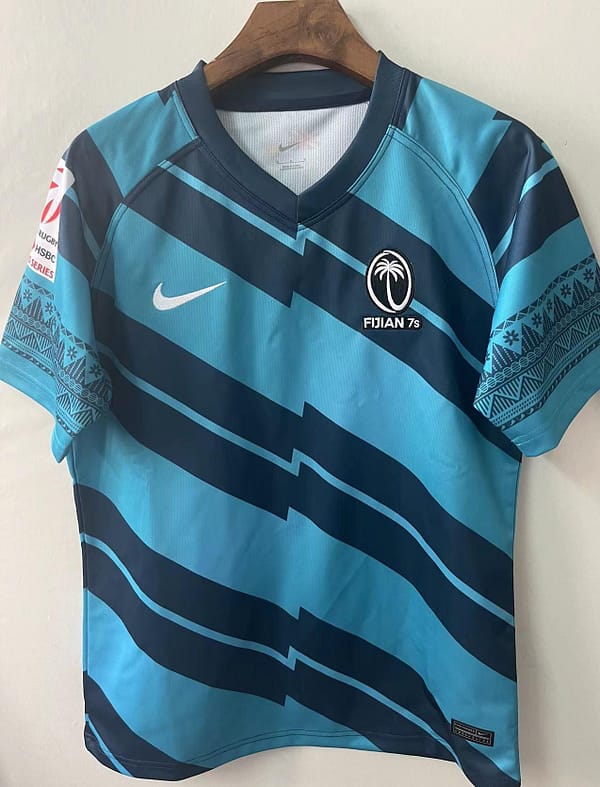 FIJI 2021 Men's Sevens Home Rugby Jersey - Image 3