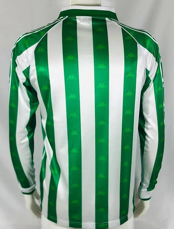 Retro 95/96 Real Betis Home Long Sleeve Jersey - Image 4