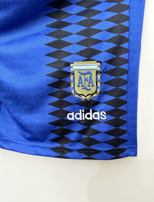 Retro 1994 Argentina Away Blue Shorts - Image 4