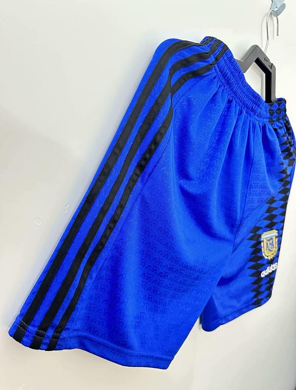 Retro 1994 Argentina Away Blue Shorts - Image 5