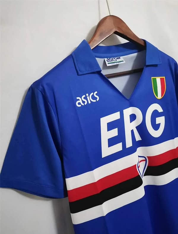 Retro 91/92 Sampdoria Home Jersey - Image 9