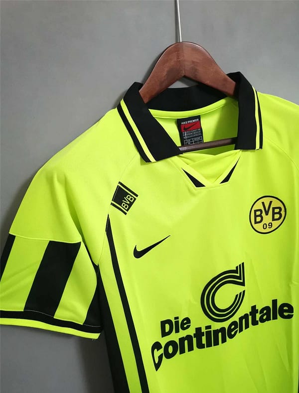 Retro 96/97 Borussia Dortmund Home Jersey - Image 5