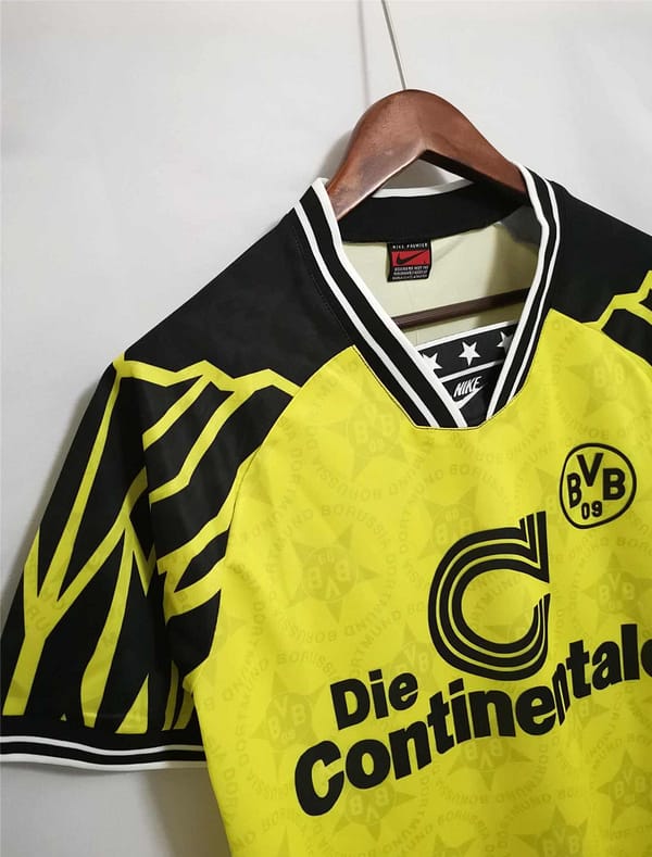 Retro 94/95 Borussia Dortmund Home Yellow Jersey - Image 6