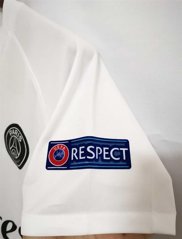 Retro 18/19 PSG Away White Jersey With Champions Patch - Image 3