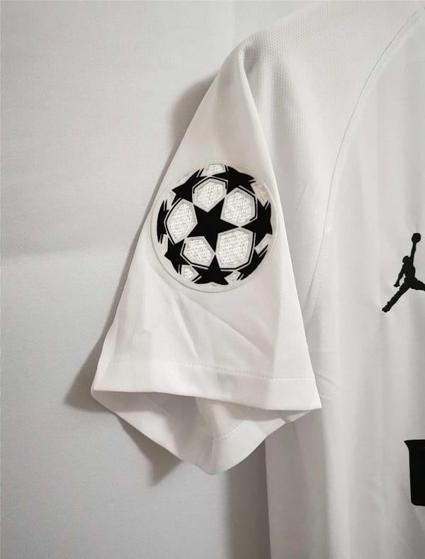 Retro 18/19 PSG Away White Jersey With Champions Patch - Image 4