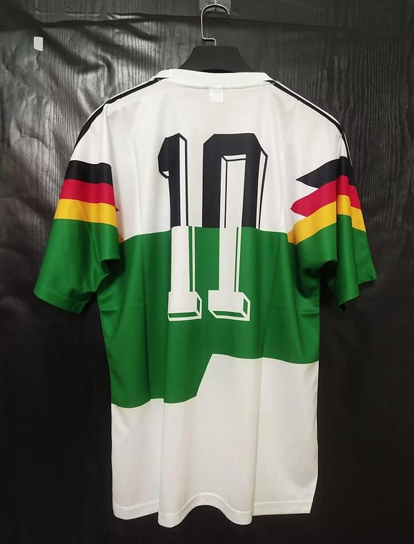 Retro1990 Germany Home With Mash-up Strip green Jersey - Image 2