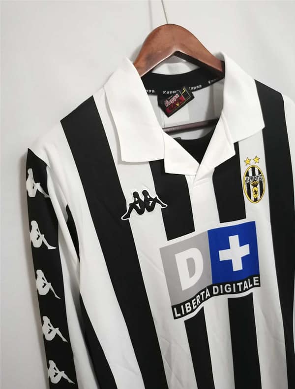 Retro 99/00 Juventus Home Long Sleeve Jersey - Image 8