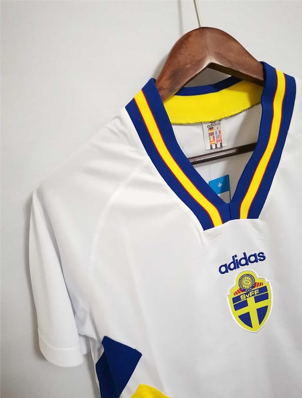 Retro 1994 Sweden Away White Jersey - Image 8