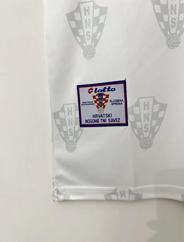 Retro 1998 Croatia Home Soccer Jersey - Image 3