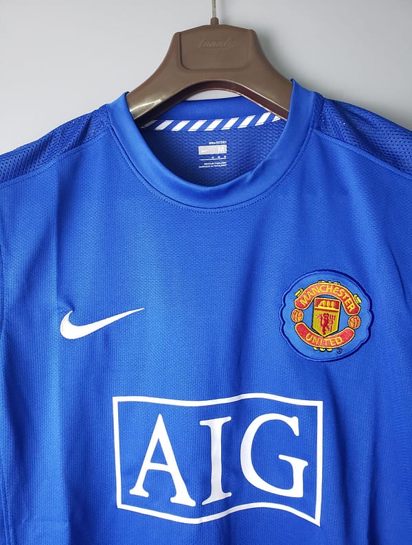Retro 08/09 Manchester United Third short sleeve Soccer Jersey - Image 4