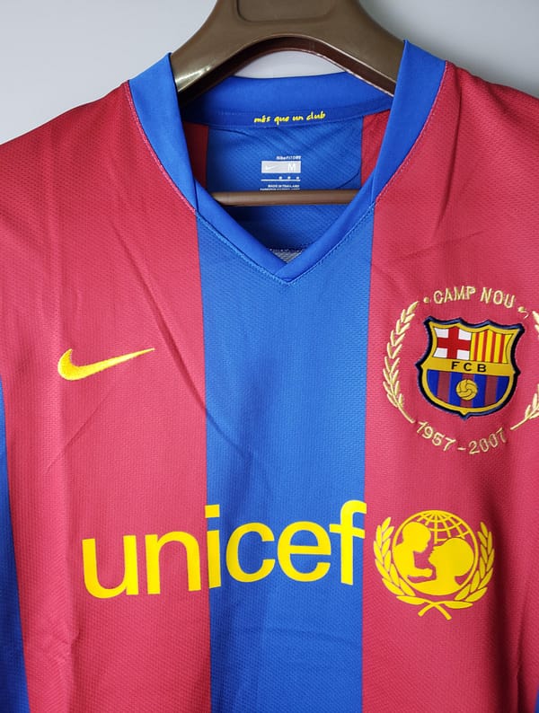 Retro 07/08 Barcelona home Soccer Jersey - Image 10