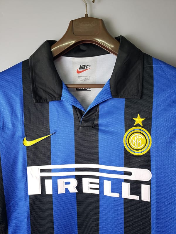 1998 models long-sleeved retro Inter Soccer Jersey - Image 4