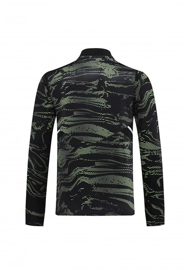 2023 Manchester United Dark Green Half Zipper Tracksuit - Image 21
