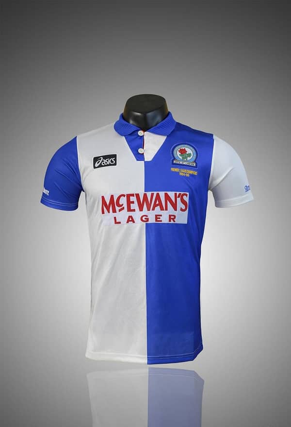 Retro 94/96 Blackburn Rovers Home Soccer Jersey