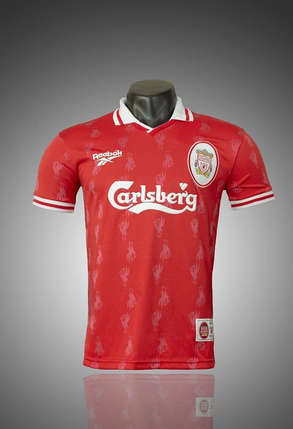 Retro 96/98 Liverpool Home Soccer Jersey
