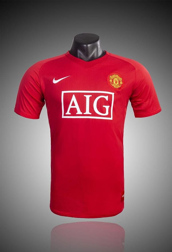 Retro 07/08 Manchester United Home Soccer Jersey