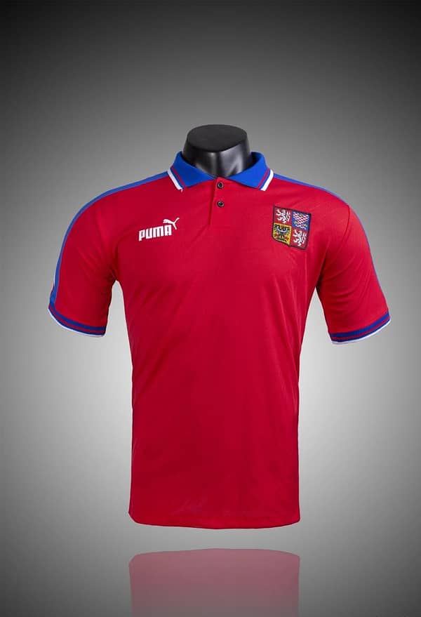 Retro 1996 Czech Republic Home Soccer Jersey