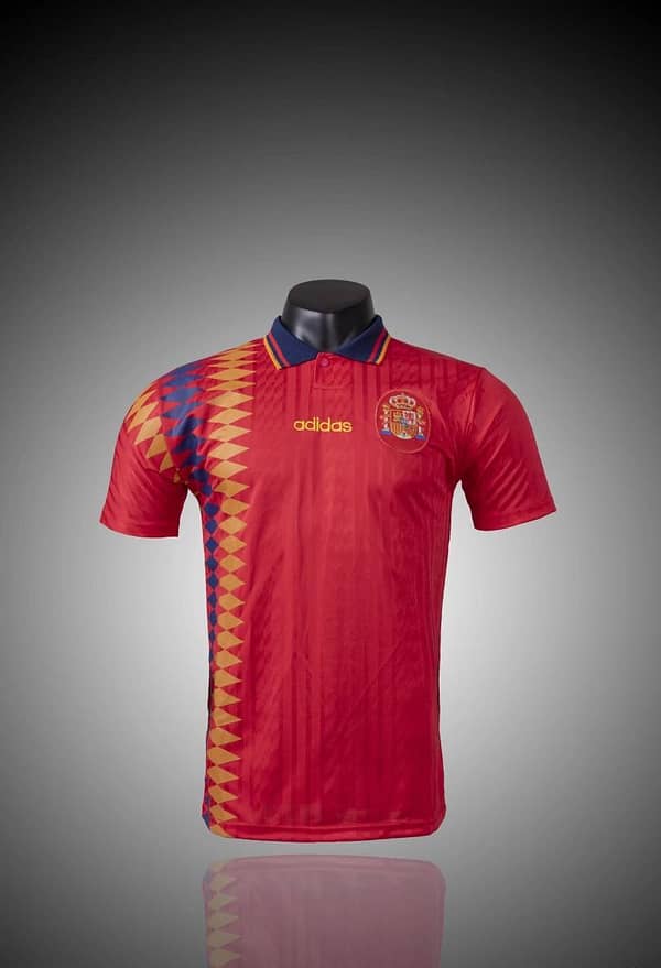Retro 1994 Spain Home Soccer Jersey