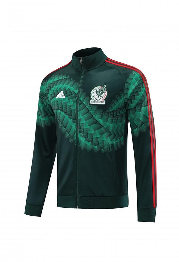 2022 Mexico Dark Green Full Zipper Tracksuit - Image 7