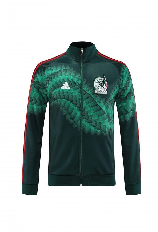 2022 Mexico Dark Green Full Zipper Tracksuit - Image 8