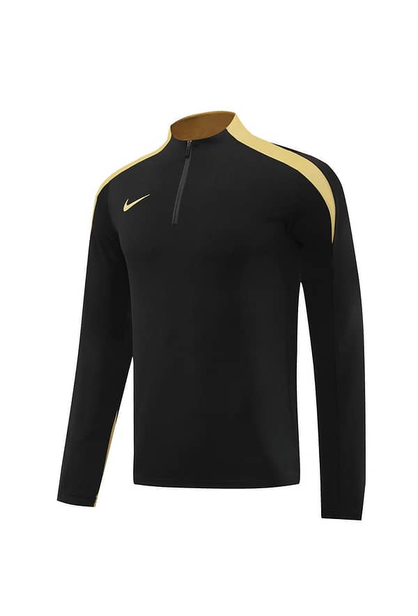 24/25 Nike Black/Golden Half Zipper Jacket+Long Pants - Image 15