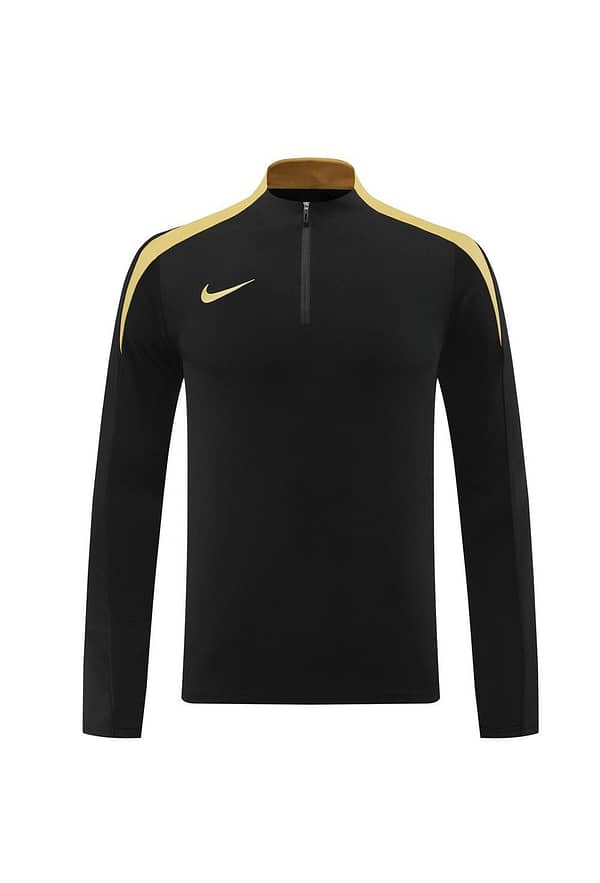 24/25 Nike Black/Golden Half Zipper Jacket+Long Pants - Image 16