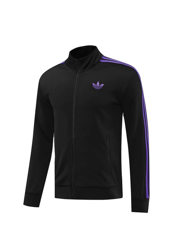 24/25 Adidas Original Black/Purple Full Zipper Jacket +Long Pants - Image 8