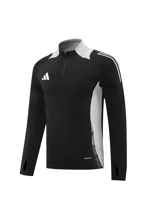 2024 Adidas Black/Grey Half Zipper Jacket +Long Pants - Image 22