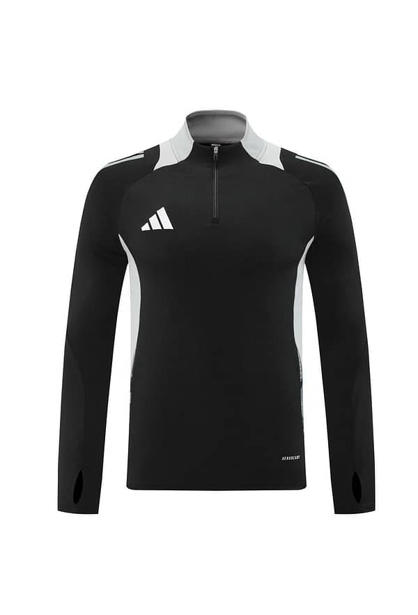 2024 Adidas Black/Grey Half Zipper Jacket +Long Pants - Image 23