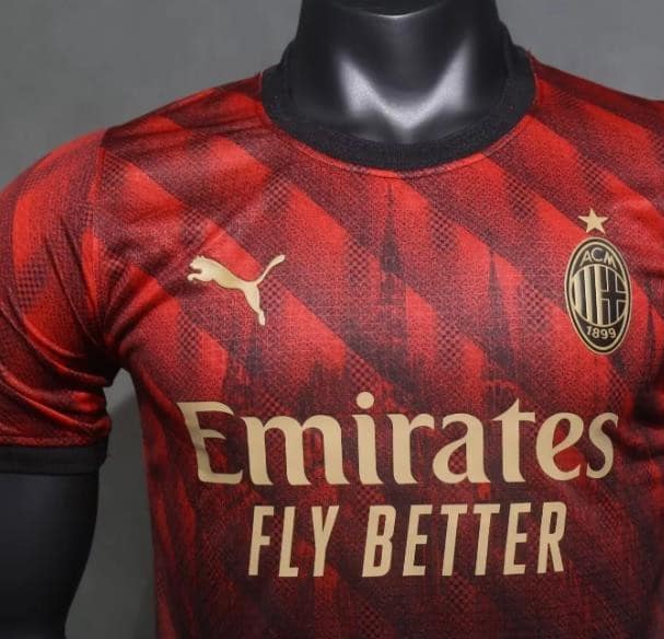 Player Version 24/25 AC Milan Church Pattern Limited Jersey - Image 3
