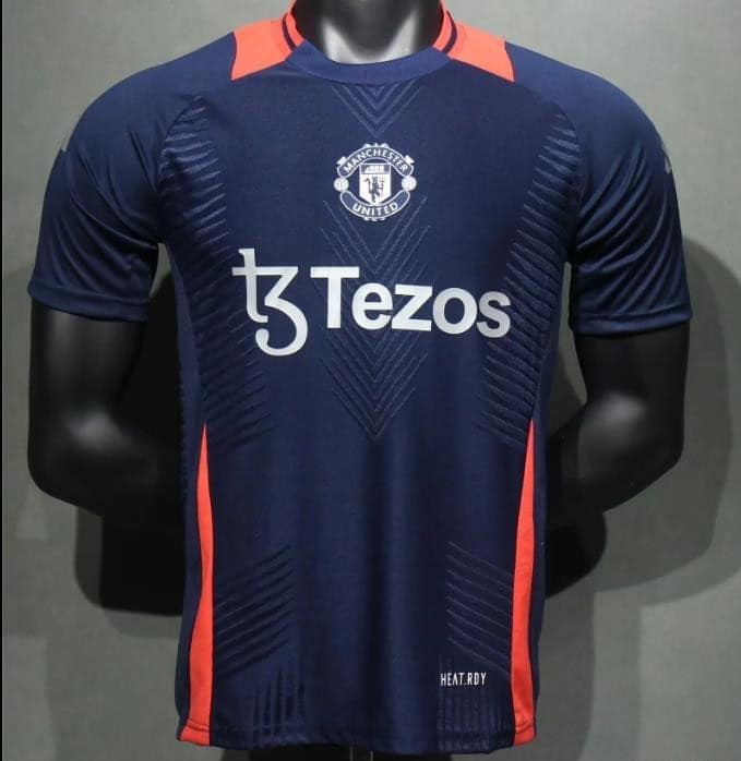 Player Version 24/25 Manchester United Navy Pre-Match Jersey - Image 2