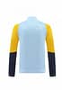 24/25 Real Madrid Light Blue/Yellow Full Zipper Jacket +Long Pants - Image 16