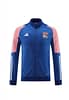 23/24  Olympique Lyonnais Lyon Blue/Pink Full Zipper Jacket+Pants - Image 16