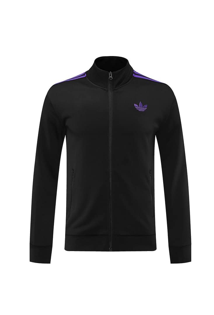 24/25 Adidas Original Black/Purple Full Zipper Jacket +Long Pants - Image 9