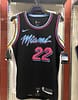 2019-20 NBA Heat Pressed Men's Black Miami Heat #22 Jimmy Butler City Edition Jersey - Image 6