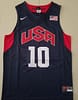 Kobe Bryant 10 Dark Blue USA Basketball Jersey