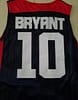Kobe Bryant 10 Dark Blue USA Basketball Jersey - Image 3