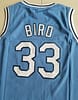 Larry Bird 33 Indiana State College Light Blue Basketball Jersey - Image 2