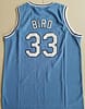 Larry Bird 33 Indiana State College Light Blue Basketball Jersey - Image 4