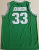 Magic Johnson 33 Michigan State College Green Basketball Jersey - Image 4