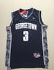 Allen Iverson 3 Hoyas College Black Basketball Jersey