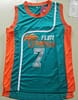 Flint Tropics 7 Coffee Black Basketball Jersey Semi Pro Team New