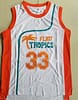 Flint Tropics 33 Jackie Moon Teal Basketball Jersey Semi Pro Team New