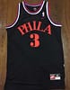 Men's Allen Iverson Black Retro Classic Team Jersey - Image 7