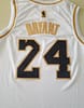 Kobe Bryant 24 White Golden Edition Jersey - Image 5